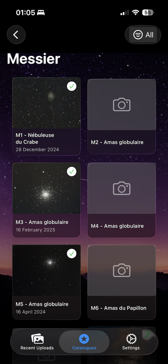 AstroCollect - Messier Catalogue