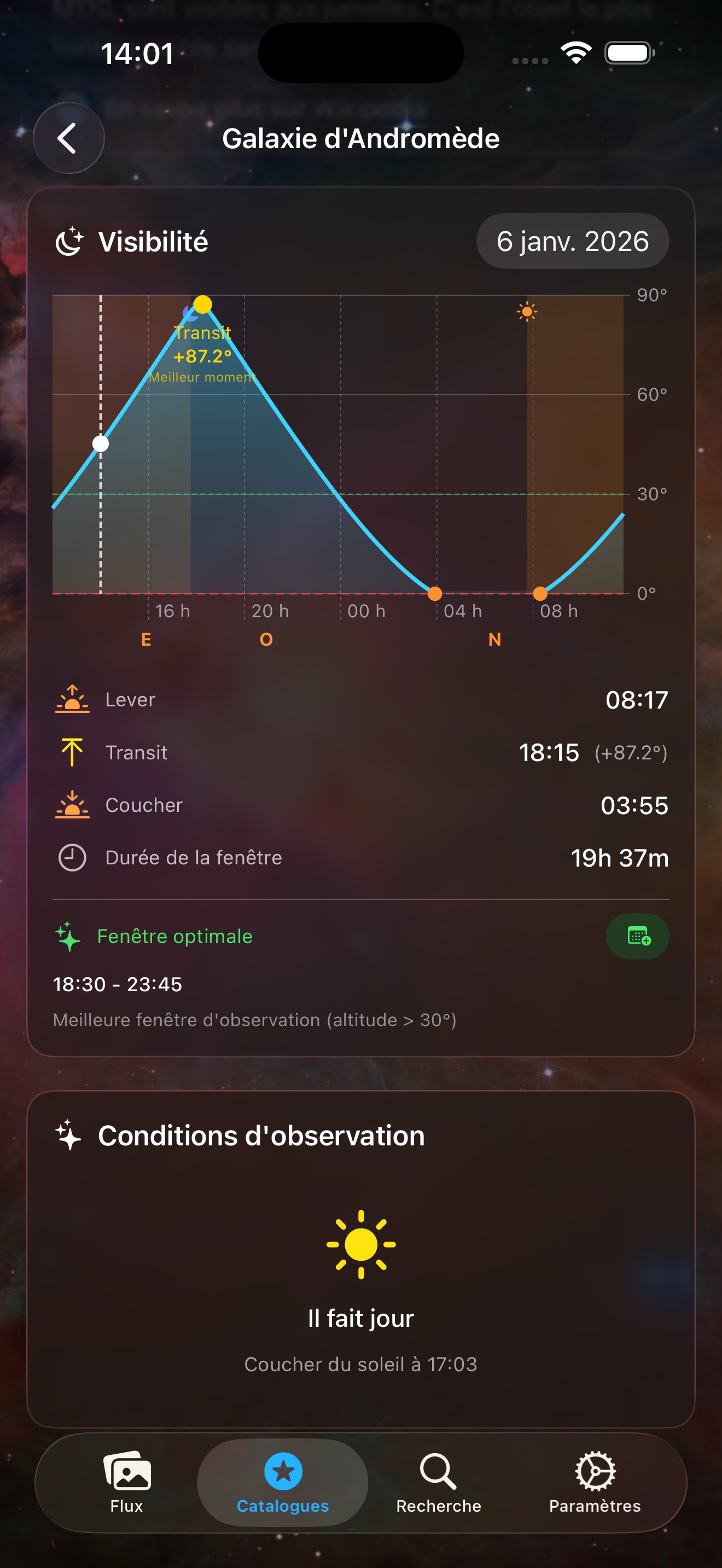 AstroCollect - Planificateur d'observation